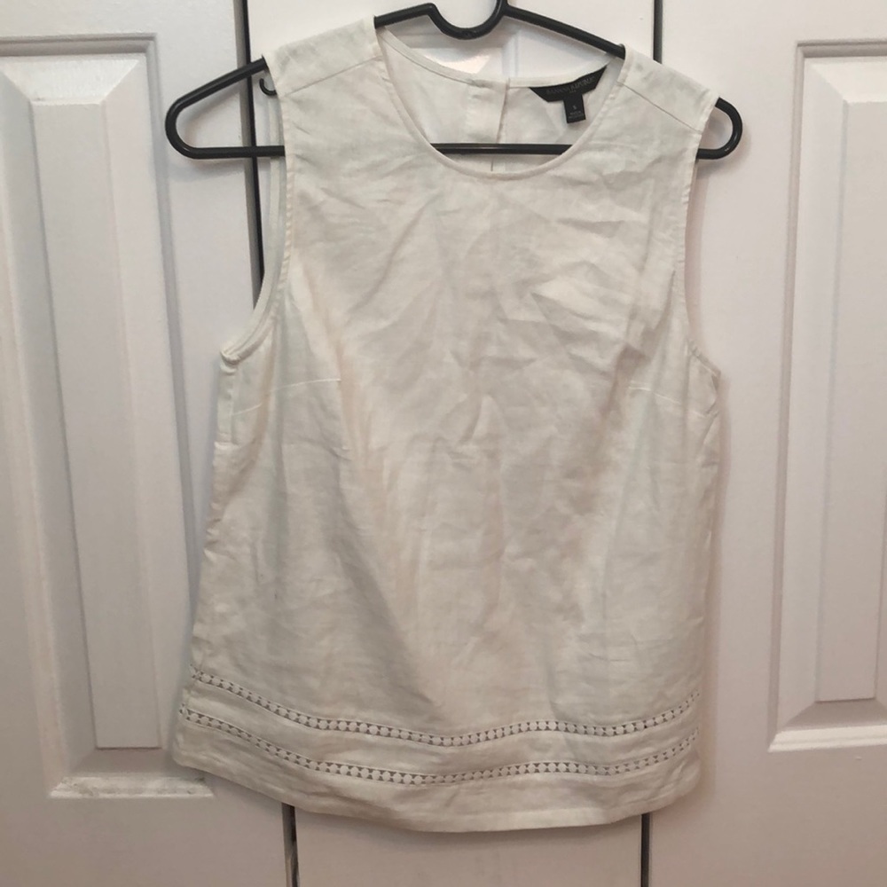 NWT Linen banana republic sleeveless top